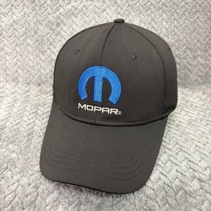 H3 Headwear Mopar Logo Adjustable OSFM Black Embroidered Baseball Hat